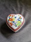 Knobler Japan Floral Heart Shaped Trinket Box Original Sticker Vintage At 14.99P