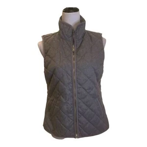 Old Navy Gray Quilted Lined Preppy Fall Vest Size S - Picture 1 of 8