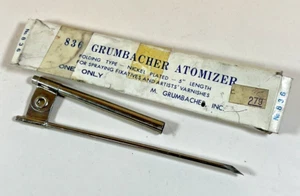 Vintage GRUMBACHER 836 ATOMIZER ~ 5" Spraying Fixatives & Artists Varnish - Picture 1 of 6
