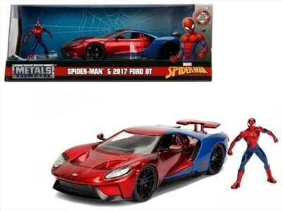 1:24 Spider Man w/ 2017 Ford GT -- Marvel The Avengers JADA - Image 1 of 2