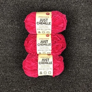 Lot Of 3 Premier Yarn Just Chenille Hibiscus Yarn - Picture 1 of 4