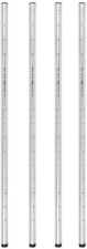 Commercial Chrome Posts for Wire Shelving- Set of 4 Poles
