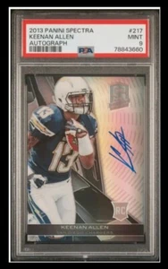 2013 Spectra Keenan Allen RC Silver Prizm Rookie Auto #/99 PSA-9 MINT🔥Pop. 1/1 - Picture 1 of 2