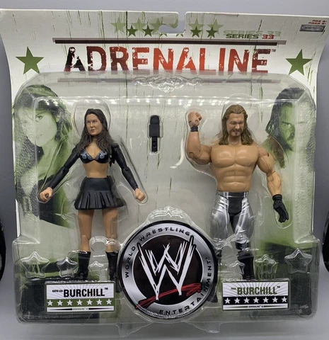 WWE Jakks Katie & Pail Burchill Adrenaline 33 Action Figures DMG Package - 2 Pk Cover