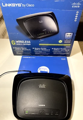Linksys Cisco WAG54G2 Modem Router Wi-Fi-G ADSL2+ - Image 1 of 4