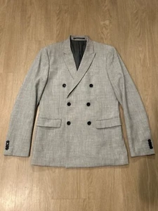 Mens Double Breasted Linen Suit - Picture 1 of 13