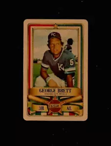 1982 Permagraphics All-Stars Gold GEORGE BRETT credit card Royals Perma Graphics - Picture 1 of 2