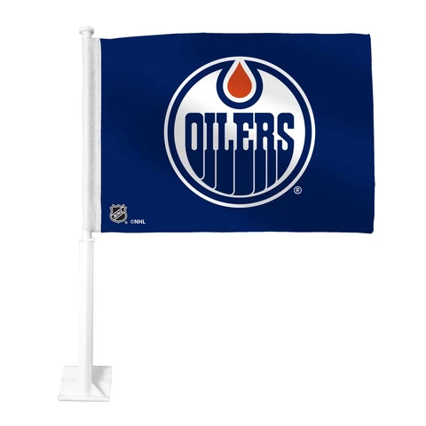 Edmonton Oilers Official NHL Licensed 11X14" Window Mount 2-Sided Car Flag New Cover