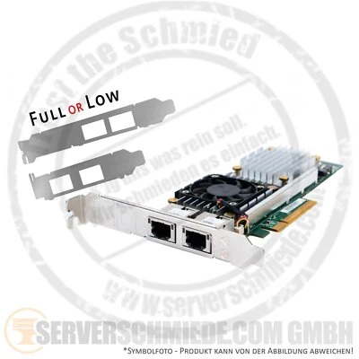 Dell Broadcom 57810 2x 10GbE RJ-45 Dual Port Network LAN Ethernet PCIe x8 Contro - Bild 1 von 4