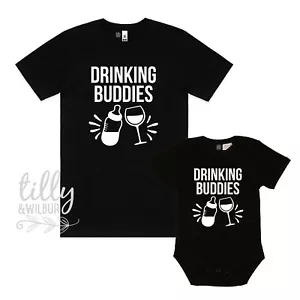 Drinking Buddies Matching Shirts, Daddy Daughter, Father Son, Father's Day Gift - Picture 1 of 6