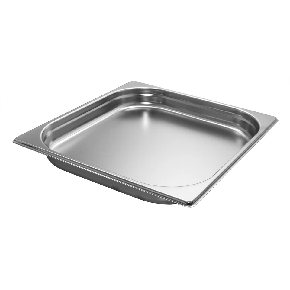 MARKENLOS GN 2/3 Gastronormbehälter GN-Behälter Edelstahl 2,3 Liter Tiefe 40mm Gastronorm