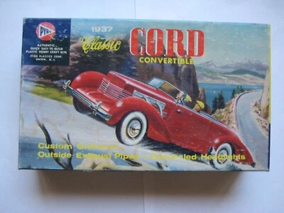 Original BOX ONLY, 1937 Cord Convertible Pyro Plastics Corp, Hobby Kit - Image 1 of 4