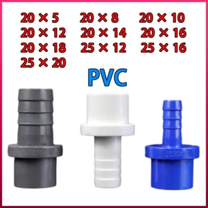 PVC Schlauch Widerhaken Heck Fitting Wasserrohr Verbinder Aquarium Pool Adapter - Picture 1 of 35