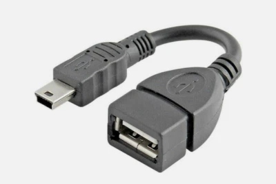 Mini USB Male to USB 2.0 Female Host OTG Adapter Cable (6 inches) - Image 1 of 4