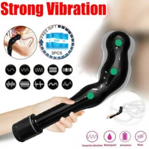 Massager-Dildo-Male-Prostate-Anal-Butt-Plug-Anus-Vibrator-Adult-Sex-Toys-For-Men - Picture 1 of 12