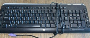 HP Multimedia Keyboard Model 5189 Black Wired PS2 P/N 5188-6077 Parts - Bild 1 von 9