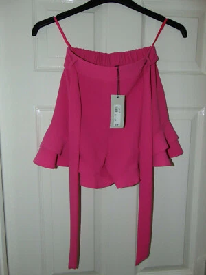River Island, Ladies 'Hot Pink' Shorts, Size 8 Petite, BNWT, SEE DESCRIPTION - Image 1 of 4