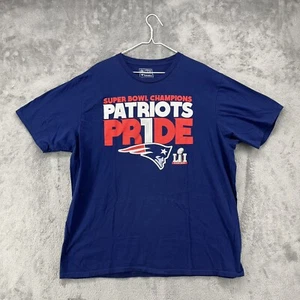 New England Patriots Shirt Mens 2XL Blue Super Bowl Champions Fanatics Pro Line - Picture 1 of 12