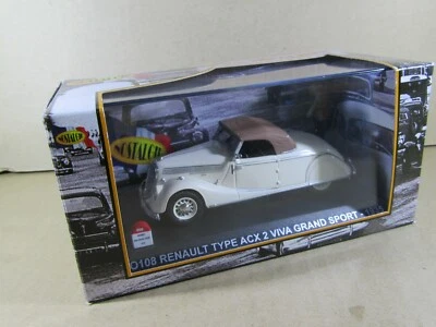 763S Nostalgia 108 Renault Tipo ACX2 Viva Grand Sport 1935 Beige 1:43 + Scatola - Immagine 1 di 4