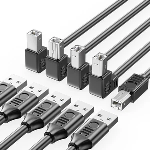 USB 2.0 Printer Cable Type A Male to B Male Scanner Cord High Speed 480Mbps - Picture 1 of 31