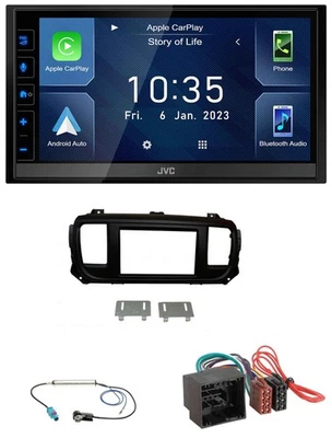 JVC DAB Bluetooth MP3 USB 2DIN Autoradio für Citroen Jumpy Spacetourer ab 2016 u - Bild 1 von 4