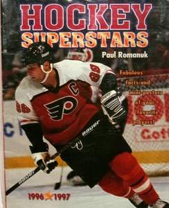 Hockey Superstars, 1996/1997, Lindros, Gretzky, Hull, Leetch, Roy, Sakic, VG+ - Picture 1 of 1
