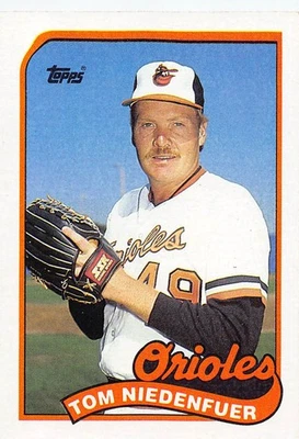 Tom Niedenfuer 1989 Topps 651  Baltimore Orioles  Baseball Card - Image 1 of 2