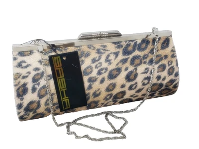 Sasha клатч Дамская сумка - новый с Ярлыками - Jaguar гепард леопард печать - блестящий - Изображение 1 из 4