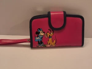 Walt Disney Productions Minnie Mouse Pluto Geldbörse Clutch Portemonnaie Vintage RAR - Bild 1 von 6