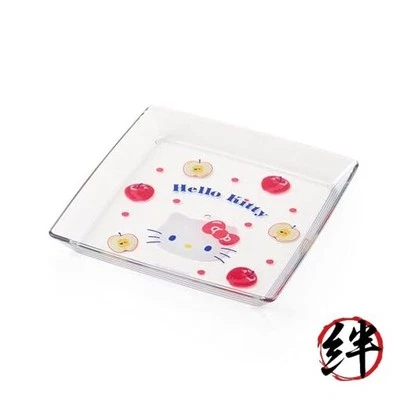 Vajilla Sanrio 313572 Hello Kitty Plato Cuadrado AS Platos de Resina Foto 1 de 2