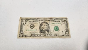 1988 $5 Dollar Bill - circulated - G58314035E - Picture 1 of 2
