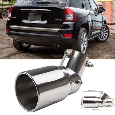 For Jeep 4x4 Limited Car Exhaust Pipe Tip Rear Tail Muffler Stainless Steel Foto 1 de 4