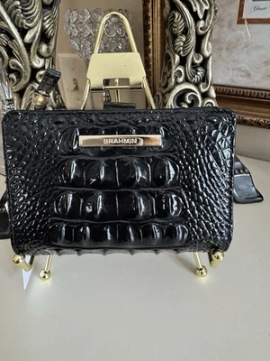 NWT BRAHMIN Hannah Black Melbourne Leather Wallet - Image 1 of 4