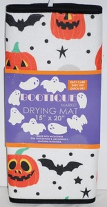 Jack-O-Lanterns & Bats Halloween 15" x 20" Dish Drying Mat - Picture 1 of 5