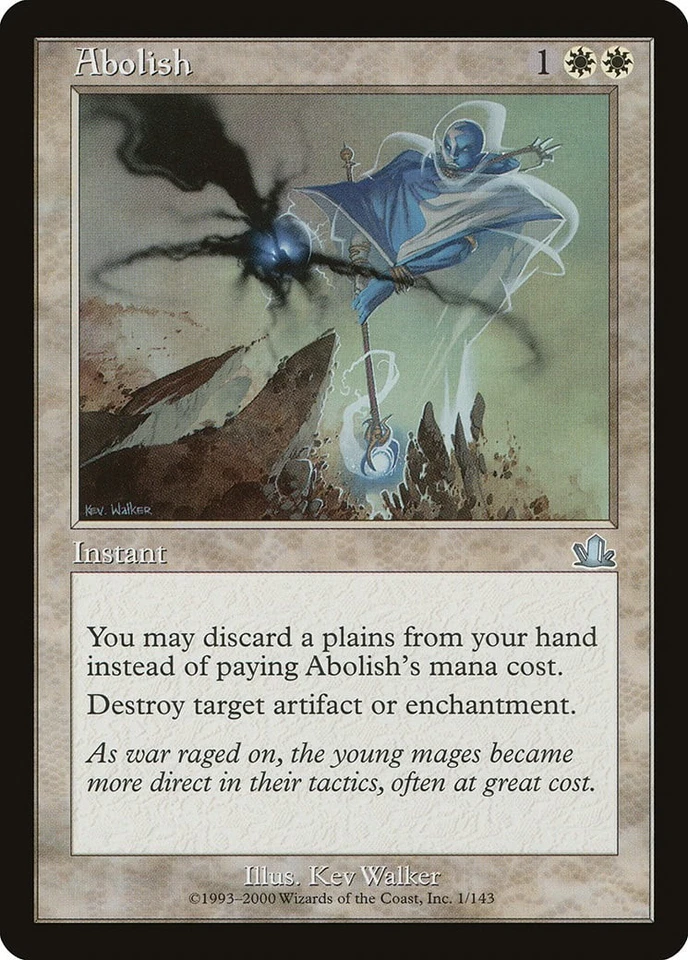 Abolish Prophecy HEAVILY PLD White Uncommon MAGIC THE GATHERING CARD ABUGames - Image 1 of 1