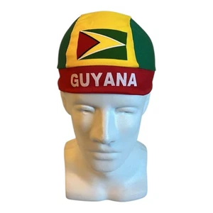 Bandera de Guyana Durag Bandana Diadema Guyanés Mini Bandera Bufanda Gorra Sombrero - Imagen 1 de 4