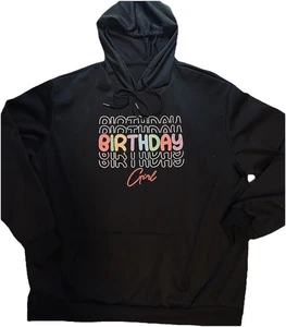 Geburtstag Mädchen schwarz Unisex Erwachsene Geburtstag Hoodie Langarm Gr. Herren 2X Damen 4X - Bild 1 von 13