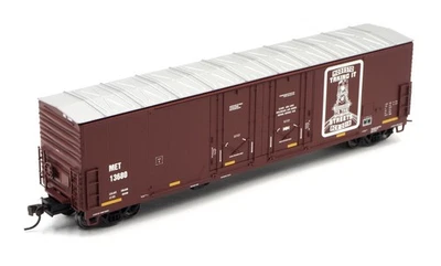 Atlas HO Modesto MET / PCR 2016 Evans 53' Double Plug Door Box Car MET #13680 - Image 1 of 4