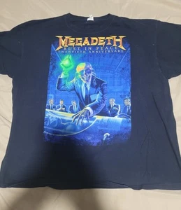MEGADETH 2010 RUST IN PEACE 20TH ANNIVERSARY TOUR CONCERT TEE XXL - Picture 1 of 5