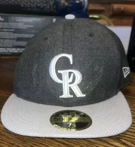 Colorado Rockies MLB Baseball New Era 59Fifty schwarz silberne Passformmütze - 7 3/4 - Bild 1 von 9