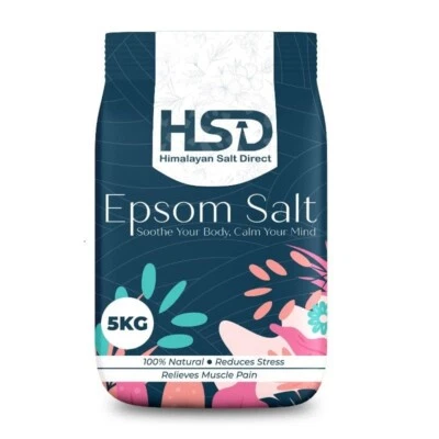 MAC EPSOM SALT | 5KG BAG|BP Grade | Food Grade | Magnesium Sulfate | Bathing Salt