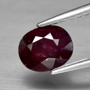 RUBY 1.31 ct Red Oval 6.5x5.4x4.3 mm Natural Untreated Unheated from Madagascar - Picture 1 of 24