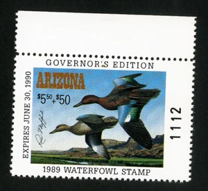 US Duck Arizona Stamps # 3b XF Governors edition OG NH Scott Value $75.00 - Picture 1 of 1