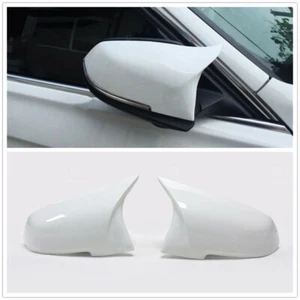 For BMW F20 F21 F22 F23 F30 F31 F34 F32 F33 F36 Car Mirror Cover Cap White 2PCS - Bild 1 von 4