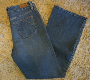 Eddie Bauer Damen klassische Bootcut bestickt Denim Jeans Größe 8S - Bild 1 von 8