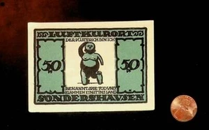 1921 Alemania LUFTKURORT 50 fennig billete/dinero de emergencia - Imagen 1 de 2