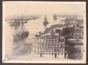 EGYPTE Port Said, Contretype citrate c.1900 d'une épreuve de Zangaki c.1888/1889 - Picture 1 of 1