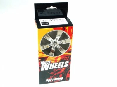 HPI 3013 Q6 WHEEL CHROME (83x56mm/2pcs) Savage Vintage RC Part - Image 1 of 2