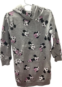Disney Minnie Mouse Hoodie, Kids Size 5, Gray, Long Sleeve, Pocket, Comfy - Picture 1 of 7