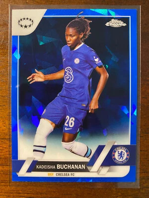 2022-23 Topps Chrome Sapphire UEFA Women's Kadeisha Buchanan #49 Chelsea FC - Image 1 of 2